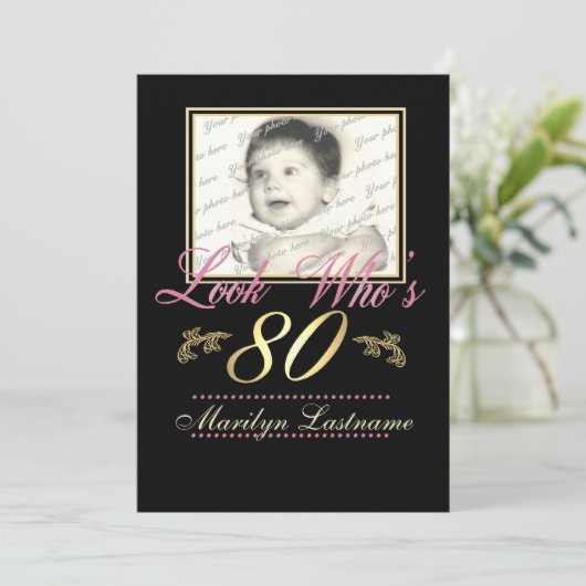 Look Who's 80 Photo 招待状 (スタンド正面)