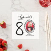 Look Who's 80 Photo 80誕生日 スタンダードカクテルナプキン (インサイチュ)