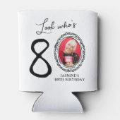 Look Who's 80 Photo 80誕生日 缶クーラー (裏面)