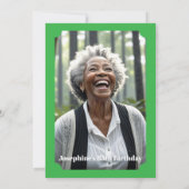 Look who's 85! Birthday Party Photo 招待状 (裏面)