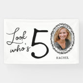 Look Who's Fifiture Photo 50誕生日 横断幕 (横)