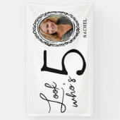 Look Who's Fifiture Photo 50誕生日 横断幕 (縦)