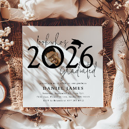 Look who's Graduated Photo Graduation Party 招待状