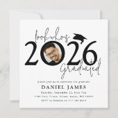 Look who's Graduated Photo Graduation Party 招待状 (正面)