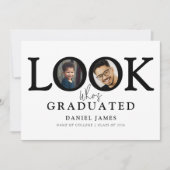 Look Who's Graduated Photo Graduation Party 案内状 (正面)