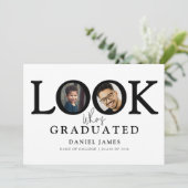 Look Who's Graduated Photo Graduation Party 案内状 (スタンド正面)