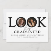 Look Who's Graduated Photo Joint Graduation 案内状 (正面)