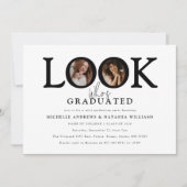 Look who's Graduated Photo Joint Graduation Party 招待状 (正面)