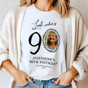 Look Who's Nighty写真90誕生日 トライブレンドTシャツ