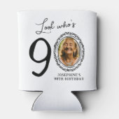 Look Who's Nighty写真90誕生日 缶クーラー (裏面)