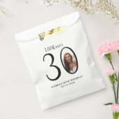 Look Who's Thirty Minimal Photo 30th Birthday フェイバーバッグ (封をした状態)