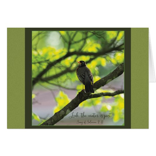 Look winter is過去Parakaleoノートカード (正面横)