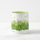 Lookinのパーソナライズな鋭い砂漠のサボテンの花| マグカップ (中央)