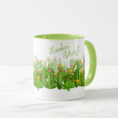 Lookinのパーソナライズな鋭い砂漠のサボテンの花| マグカップ (正面右)