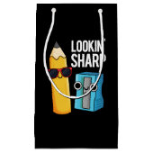 LookinシャープおもしろいペンシルプンダークBG スモールペーパーバッグ (正面)