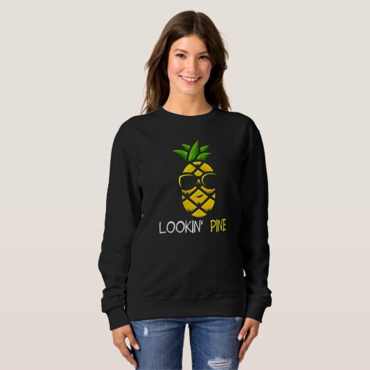 Lookin Pine Cool Pineapple スウェットシャツ (正面フル)