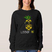 Lookin Pine Cool Pineapple スウェットシャツ (正面)