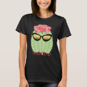 Lookin' Sharp Blooming Cactus with Sunglasses Tシャツ (正面)