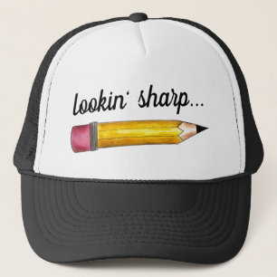 Lookin' Sharp Yellow #2 Pencil School 書's キャップ