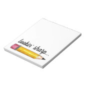 Lookin' Sharp Yellow #2 Pencil School 書's ノートパッド (回転)
