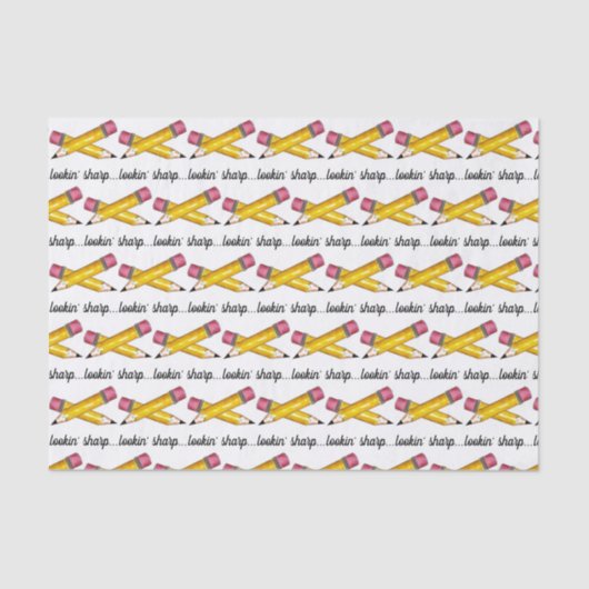 Lookin' Sharp Yellow #2 Pencil School 書's 薄葉紙 (正面)