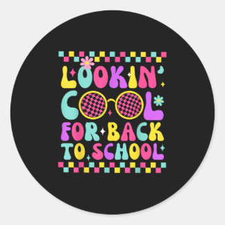 Lookin Sunglesクールバックスクール初日の教育 ラウンドシール