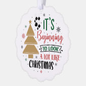 Looking a lot like Christmas オーナメントカード (左)