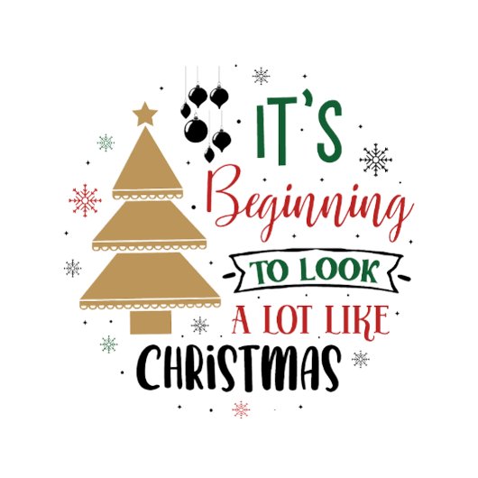 Looking a lot like Christmas オーナメントカード