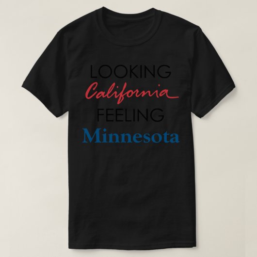 Looking California Feeling Minnesota, Outshined by Tシャツ (デザイン正面)