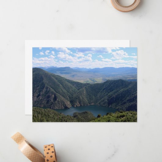 Looking Down at the Gunnison ノートカード (正面/裏面インサイチュ)