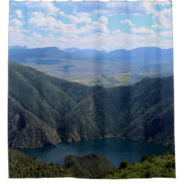 Looking Down At The Gunnison River シャワーカーテン