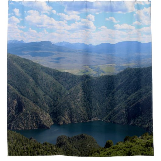 Looking Down At The Gunnison River シャワーカーテン (正面)
