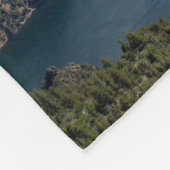 Looking Down At The Gunnison River フリースブランケット (角)