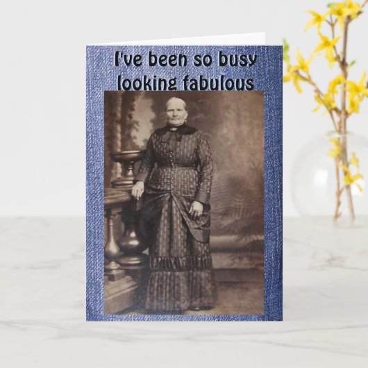 Looking Fabuous Belated誕生日for Friend カード (黄色い花)