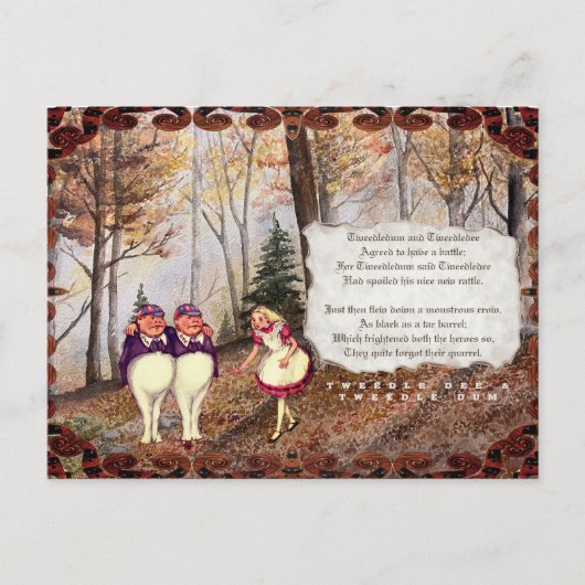 Looking Glass Tweetle Dee Tweetle Dum Song ポストカード (正面)