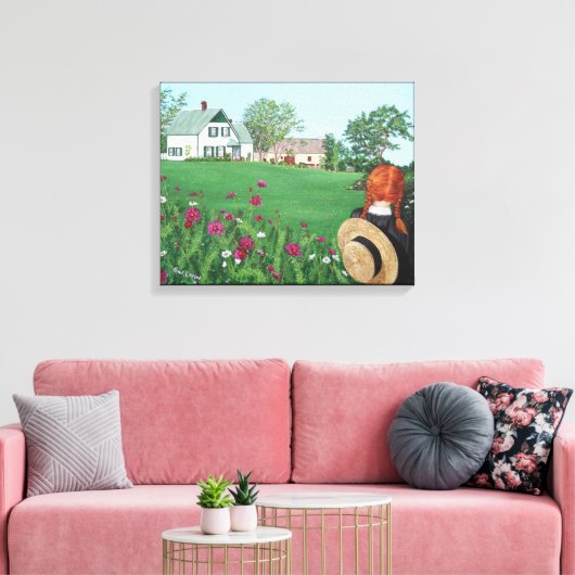 Looking on with Love"グリーンゲーブルズのアン, PEI C キャンバスプリント (インサイチュ (リビング))