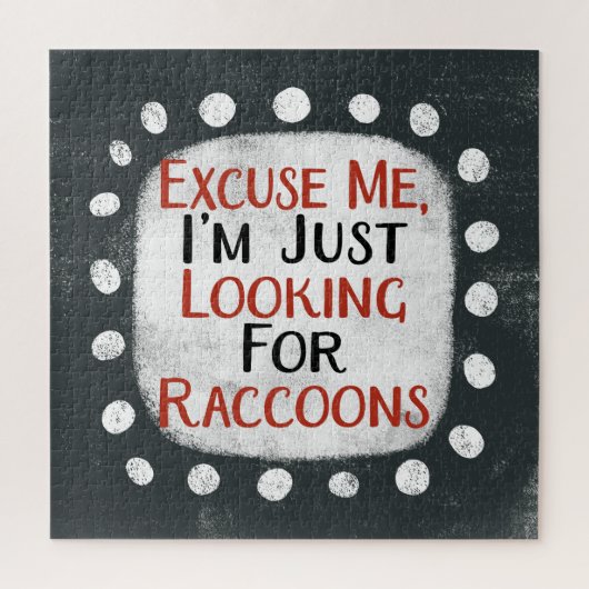 Looking Raccoons Jigsawパズル ジグソーパズル (縦)