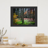 "Looking through trees in the Belgian Ardennes" ポスター (キッチン)