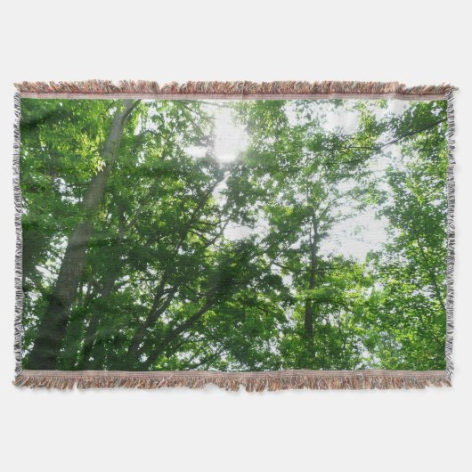 Looking Up to Summer Trees スローブランケット (正面)