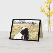 Lookin'Tough Longhorn 2 – 任意のカスタマイズ大事な行事 カード (黄色い花)