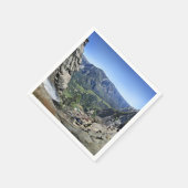 Lookoutのヨセミテ滝- Yosemite スタンダードカクテルナプキン (角)