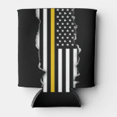 Lookout Thin金ゴールドディスパッチャのラインフラグ 缶クーラー (正面)