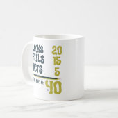 Looks 20 15 Acts 5 Turn 感じ40おもしろい引用文 コーヒーマグカップ (正面左)