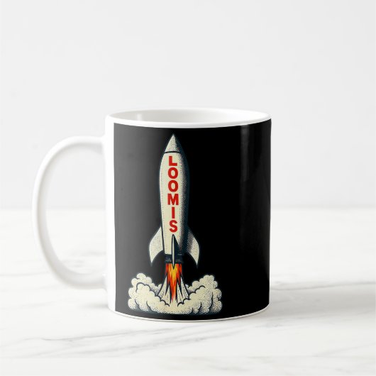 Loomis Rocket!  コーヒーマグカップ (左)