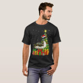 Loon Bird   Xmas Holiday Santa Loon Bird Christmas Tシャツ (正面フル)