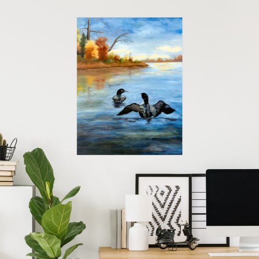 Loon Dance IIポスター ポスター (ホームオフィス)