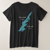 Loon Family Butterfield Lake プラスサイズTシャツ (デザイン裏面)