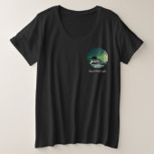 Loon Family Butterfield Lake プラスサイズTシャツ (デザイン正面)
