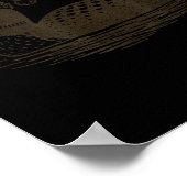 Loon Lover Santa Hat Christmas Bird Watching Xmas ポスター (角)