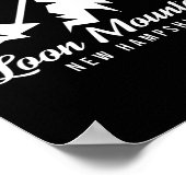 Loon Mountain New Hampshire Ski Resort Skiing Snow ポスター (角)